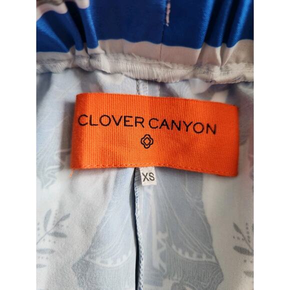 Clover Canyon Greek Mythology All Over Print Straight-Leg Pull-On Pants Size XS - Picture 3 of 7